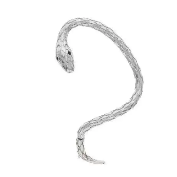 Pair of Silver Tone Snake Ear Cuffs Earrings NWT - Picture 5 of 14